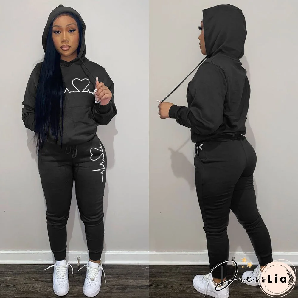 Winter Clothes Sportswear Hoodies Sweatpants Tracksuit