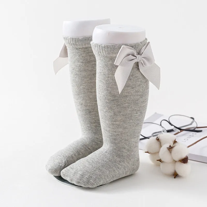 Bear Leader Baby Girls Socks 2022 New Fashion Autumn Winter Toddler Bowtie Socks Kids Casual Baby Clothing Infant Accessories
