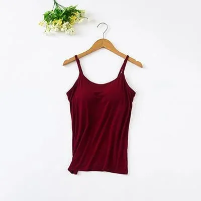 Createpick-Tank With Built-In Bra