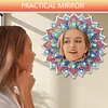 Mandala DIY Diamond Painting Mirror Kit Diamond Art Makeup Mirror for Beginners