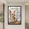 Vintage Chihuahua Poster-11CT Stamped Cross Stitch 40*60cm(Big Size)
