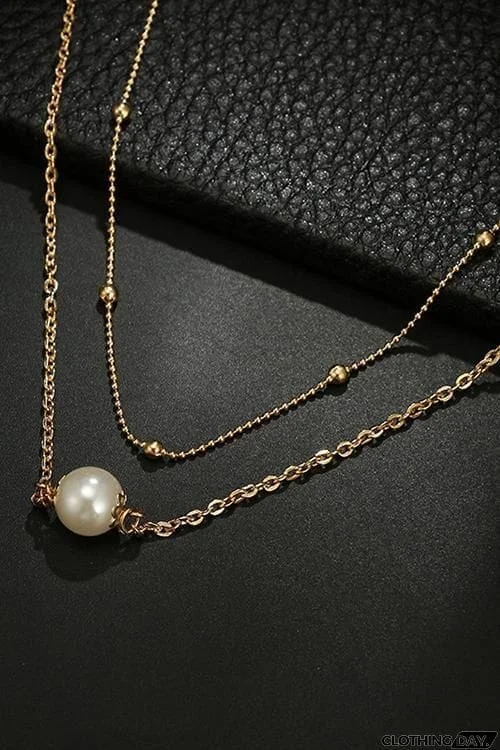 Layered Pearl Choker