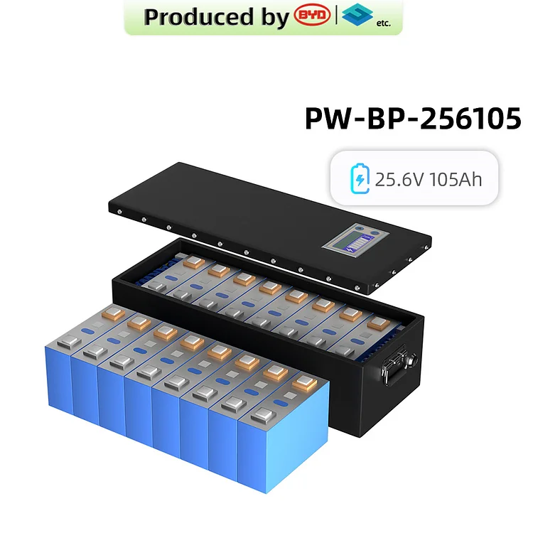 BYD 25.6V 105Ah LFP Lithium Ion LiFePO4 Battery Packs for Vehicle