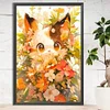 (40*60cm)Cat with Flower - Full Round Drill Diamond Painting