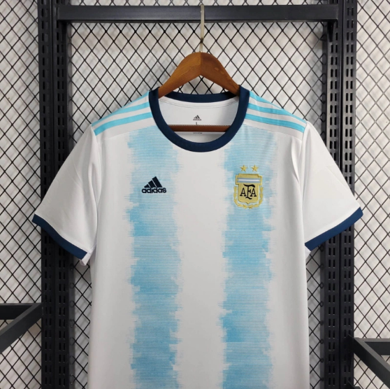 Retro 2019 Argentina Home Soccer Jersey Thai Quality