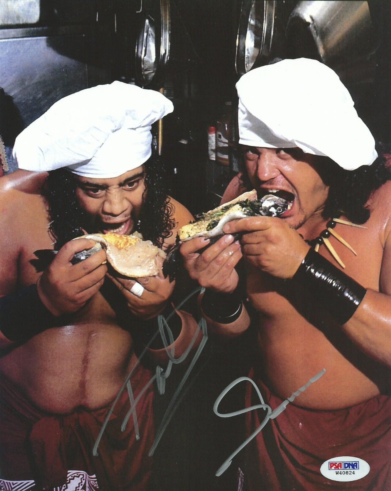 Rikishi Fatu & Samu Signed The Headshrinkers 8x10 Photo Poster painting PSA/DNA WWE Picture Auto