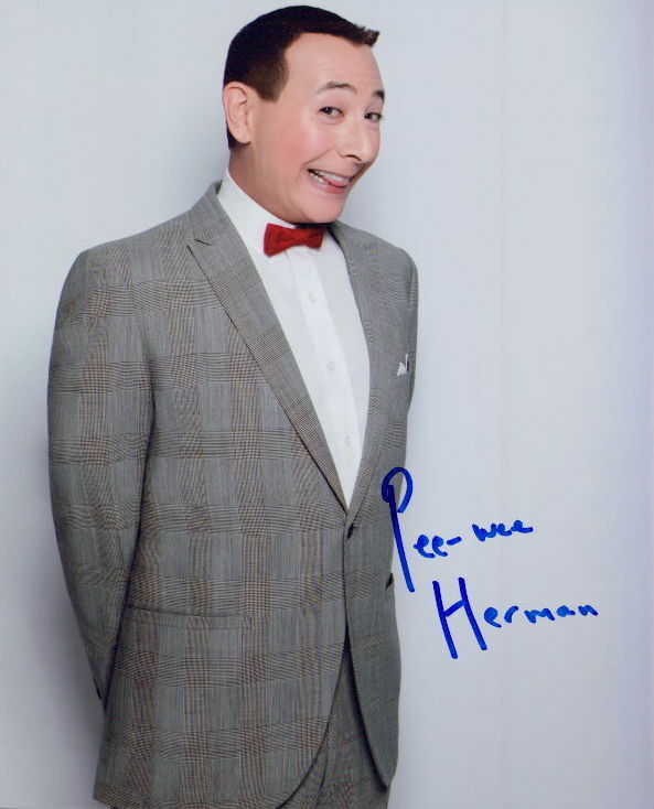 Pee-Wee Herman signed 8x10 Photo Poster painting in-person