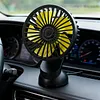 Car Fan Multi-Angle Rotatable Car Cooling Fan for Dashboard SUV RV Truck Sedan