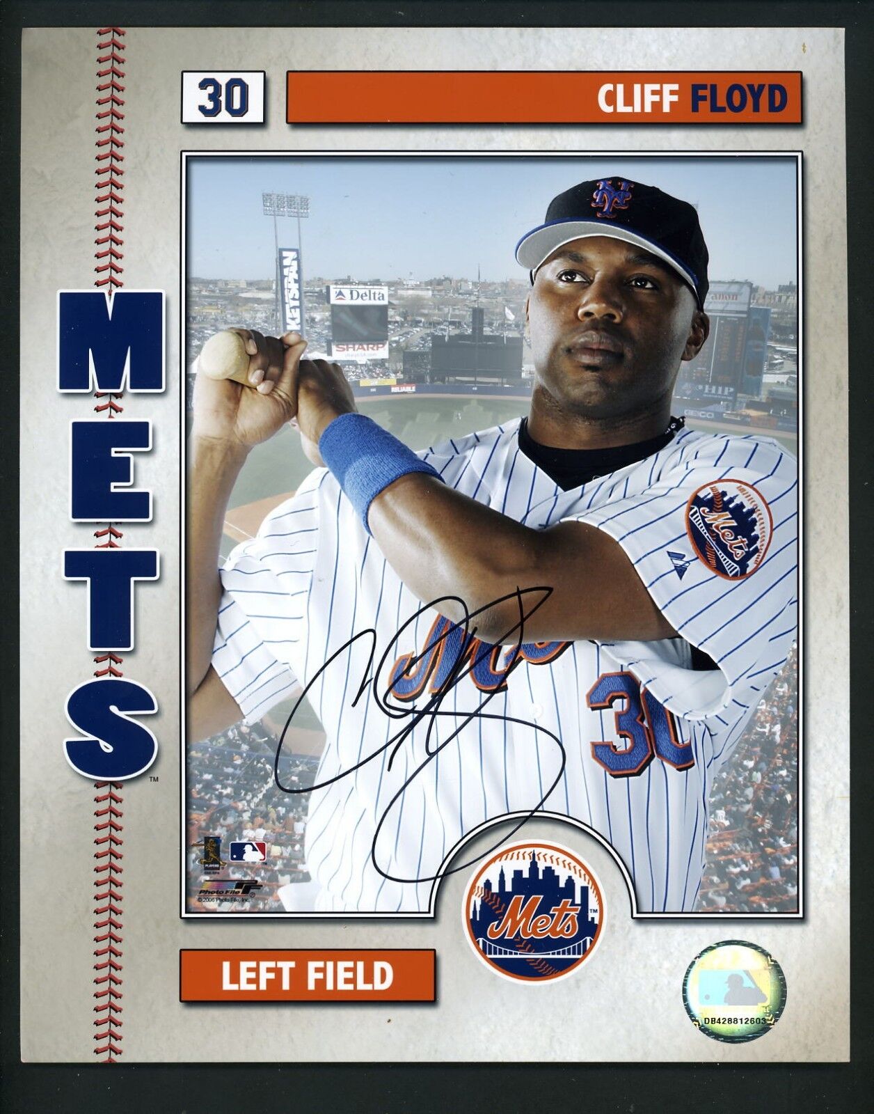 Cliff Floyd Signed Autographed 8 X 10 Photo Poster painting MLB Authenticated New York Mets