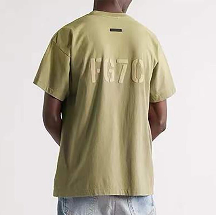Fog Fear of God Essentials T Shirt Flocking Lettered Casual Short Sleeve T-shirt for Men