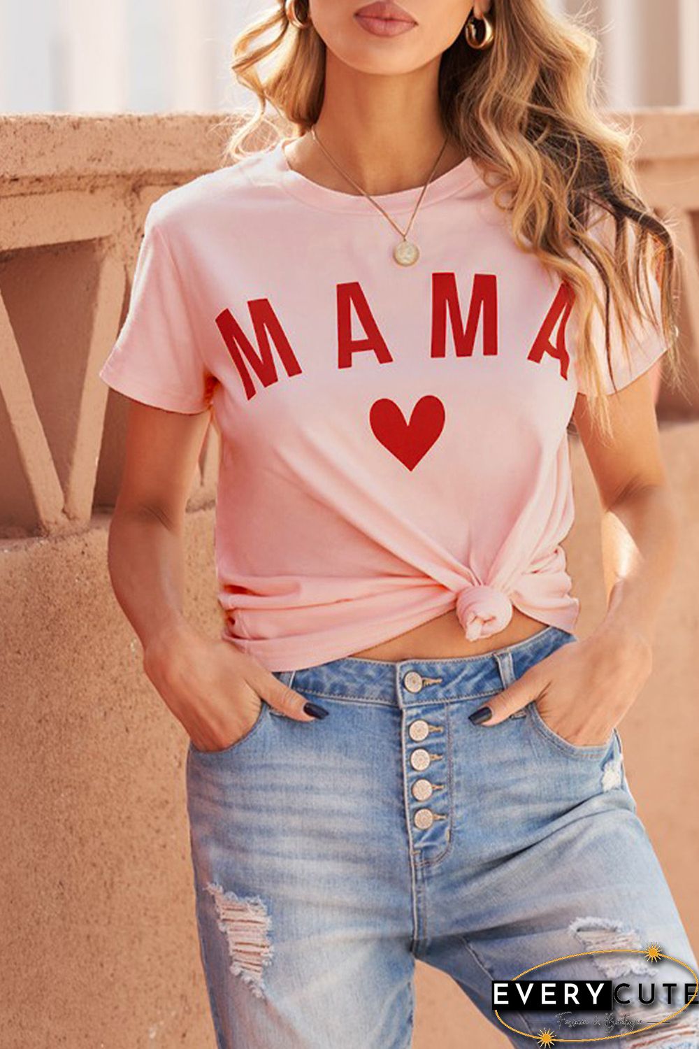 MAMA Letter Print Tee