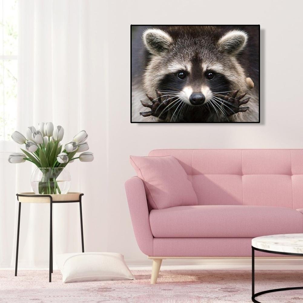 Raccoon - Full Round Diamond Painting