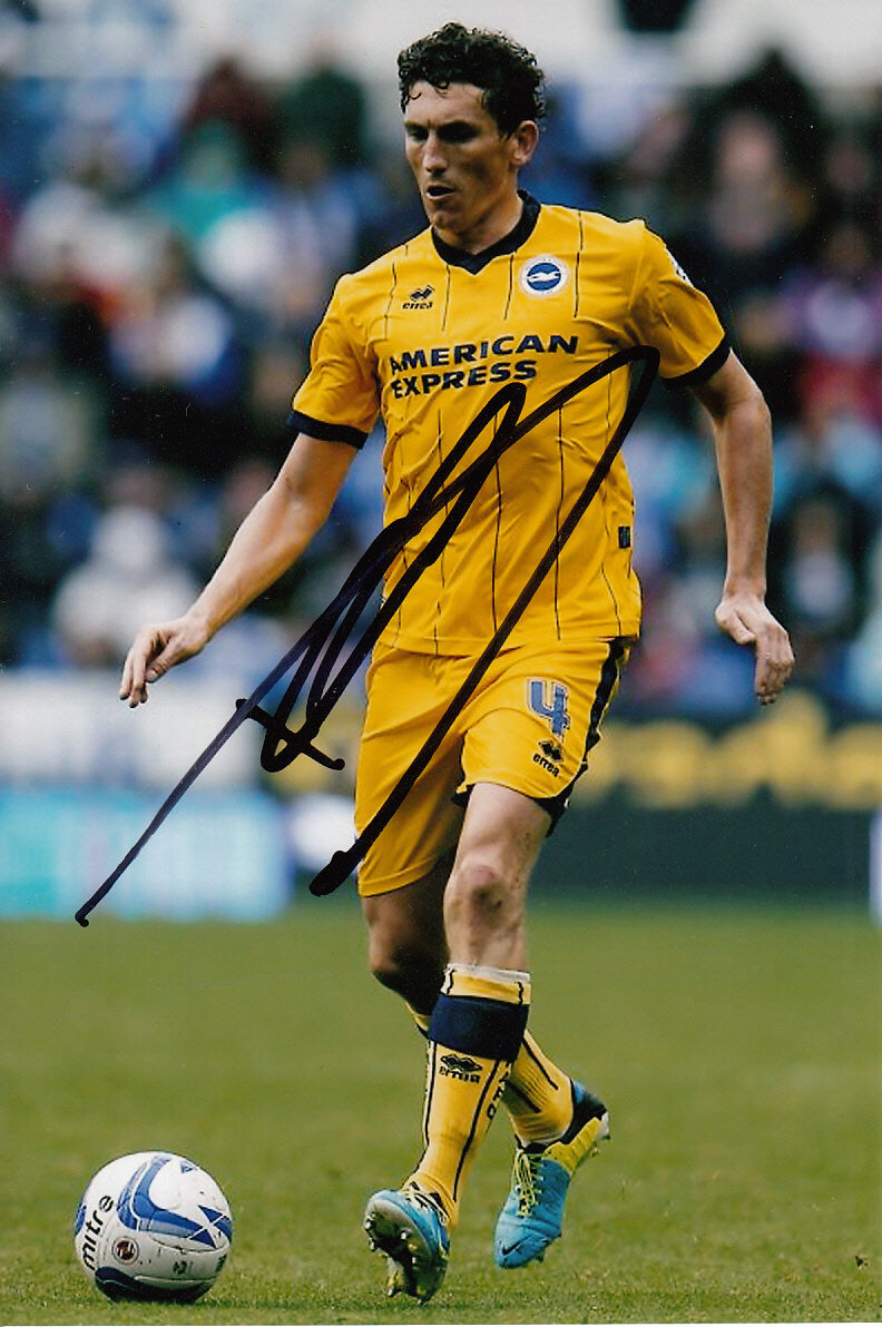 BRIGHTON & HOVE ALBION HAND SIGNED KEITH ANDREWS 6X4 Photo Poster painting.