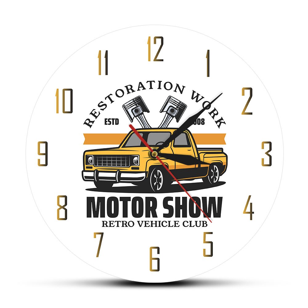 

Custom Car Garage - Frameless Acrylic Wall Clock, 501 Original