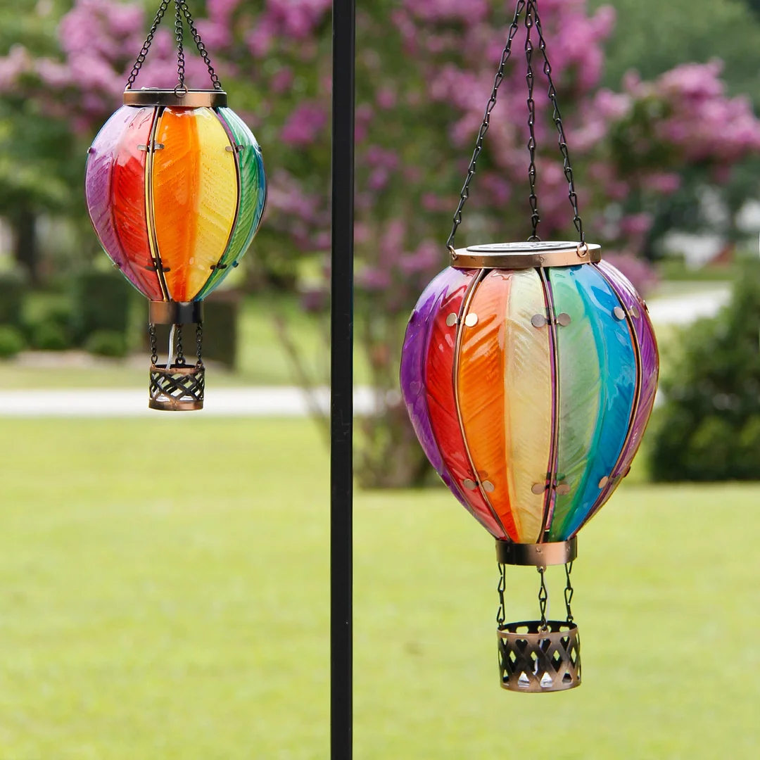 Solar Hot Air Balloon With simulated flame effect
