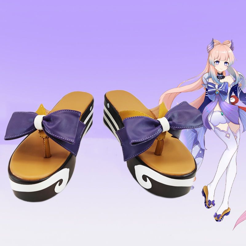 [Wetrose] In Stock Kokomi Genshin Impact Cosplay Costume Sangonomiya Кокоми Wig Shoes Full Set