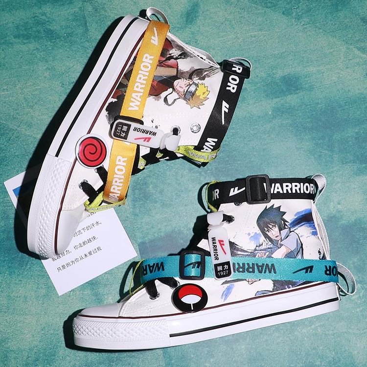 Naruto-inspired Sneakers Made From Warrior Canvas Shoes weebmemes
