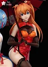Cheongsam Soryu Asuka Langley & Rei Ayanami - (EVA) Neon Genesis EVAngelion Resin Statue - Apr. Studio