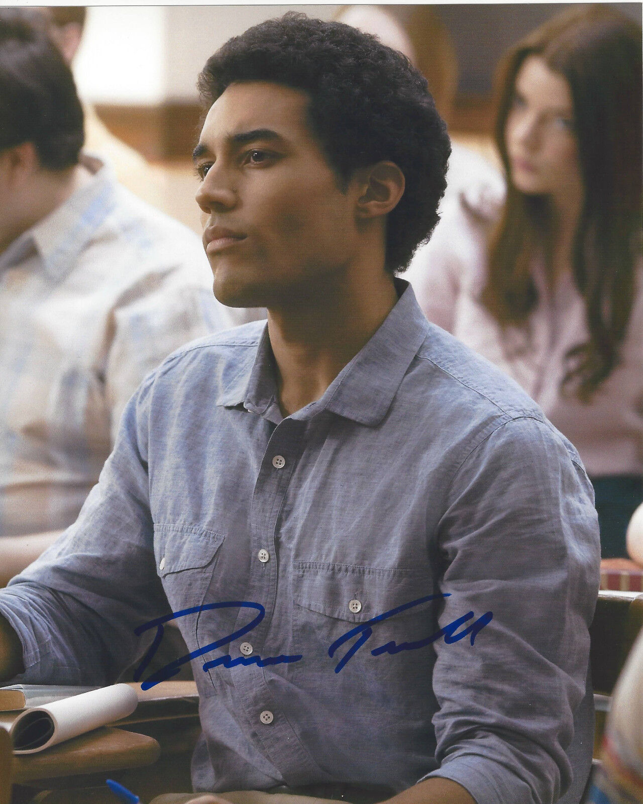 DEVON TERRELL SIGNED AUTHENTIC BARRY 8X10 Photo Poster painting COA ACTOR RICHARD SAYS GOODBYE