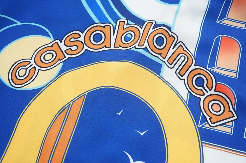 Casablanca 2023SS New Product Silk Short Sleeve Shirt