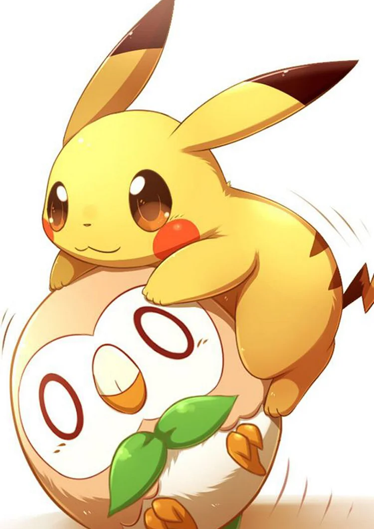 Cartoon Pokemon Pikachu (40*56CM) 11CT Stamped Cross Stitch gbfke