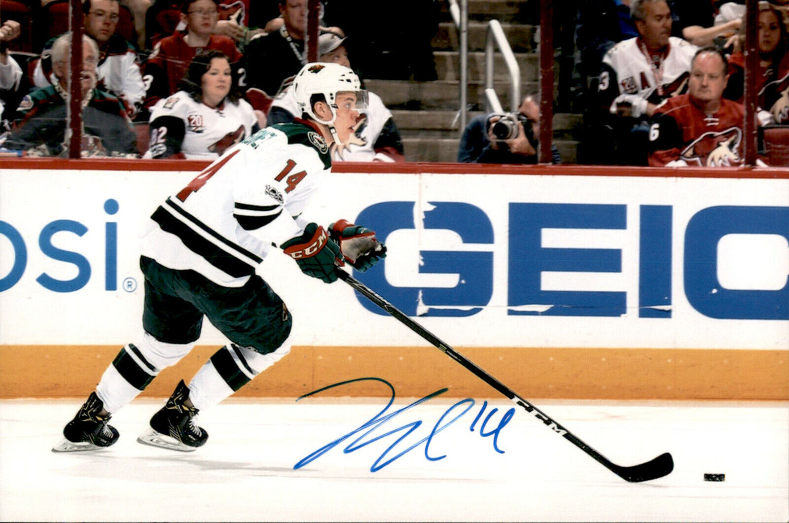 Joel Eriksson Ek SIGNED autographed 4x6 Photo Poster painting MINNESOTA WILD #6