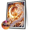Sonnenblume Engel 5d DIY quadratische Diamant Kunst Malerei Sets für Wohnkultur 45x55cm