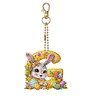 Easter Alphabet Double Sided - 5D DIY Craft Keychain