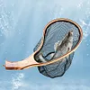 Fishing Landing Net Wooden Handle Trout Net Fly Fishing Net Fishing Accessories