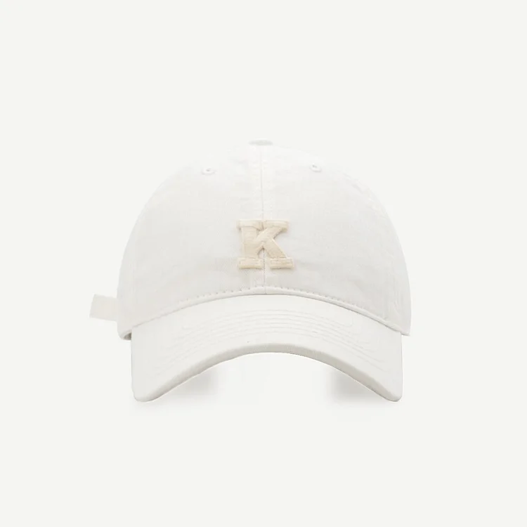 EAGLEBORNDesign K Letter Baseball CapEmbroidered Exquisite Hat High Quality Women Baseball Cap Sun Hat Rap Men Cap