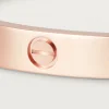 Cartier 18k Rose Gold Love Bangle Bracelet Size 17