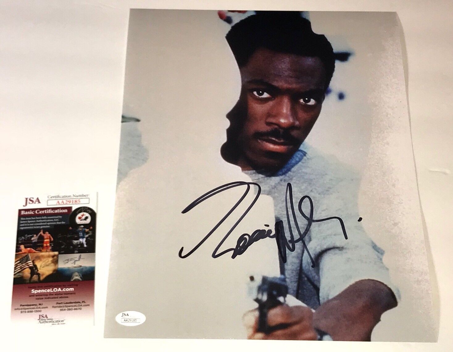 EDDIE MURPHY Signed BEVERLY HILLS COP 11x14 Photo Poster painting Autograph PROOF JSA COA