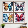 Butterfly - Full Embroidery 3 Strands 11CT Stamped Cross Stitch - 45*45CM