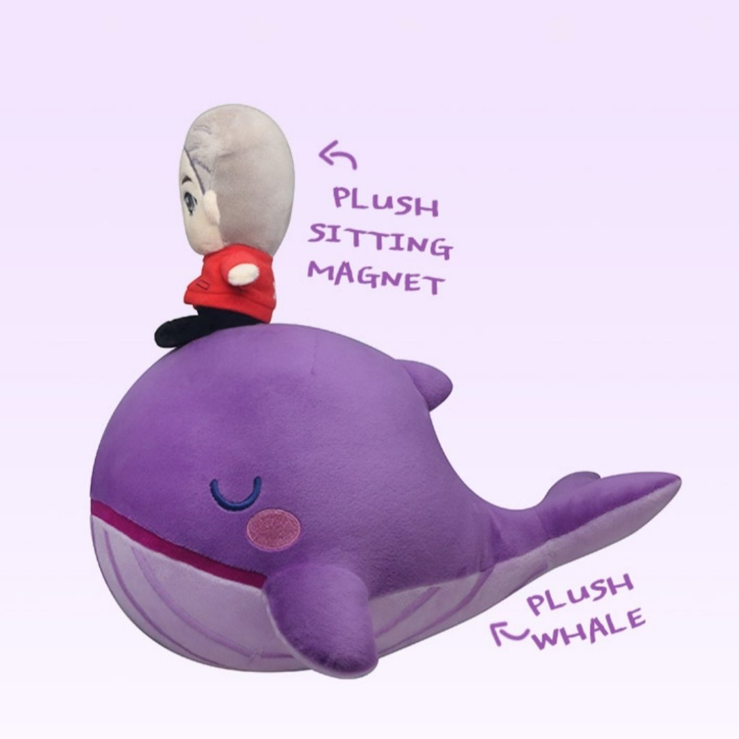 purple whale bts plush