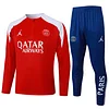 25/26 PSG x Jordan Red Half-Zip  Training Jacket Set