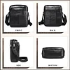BAIGIO Herren Umh&auml;ngetasche Leder Herren Schultertasche f&uuml;r Herren Leder Herrentasche Vintage Schultertasche Crossbody Bag Messenger Bags f&uuml;r Herren Schwarz