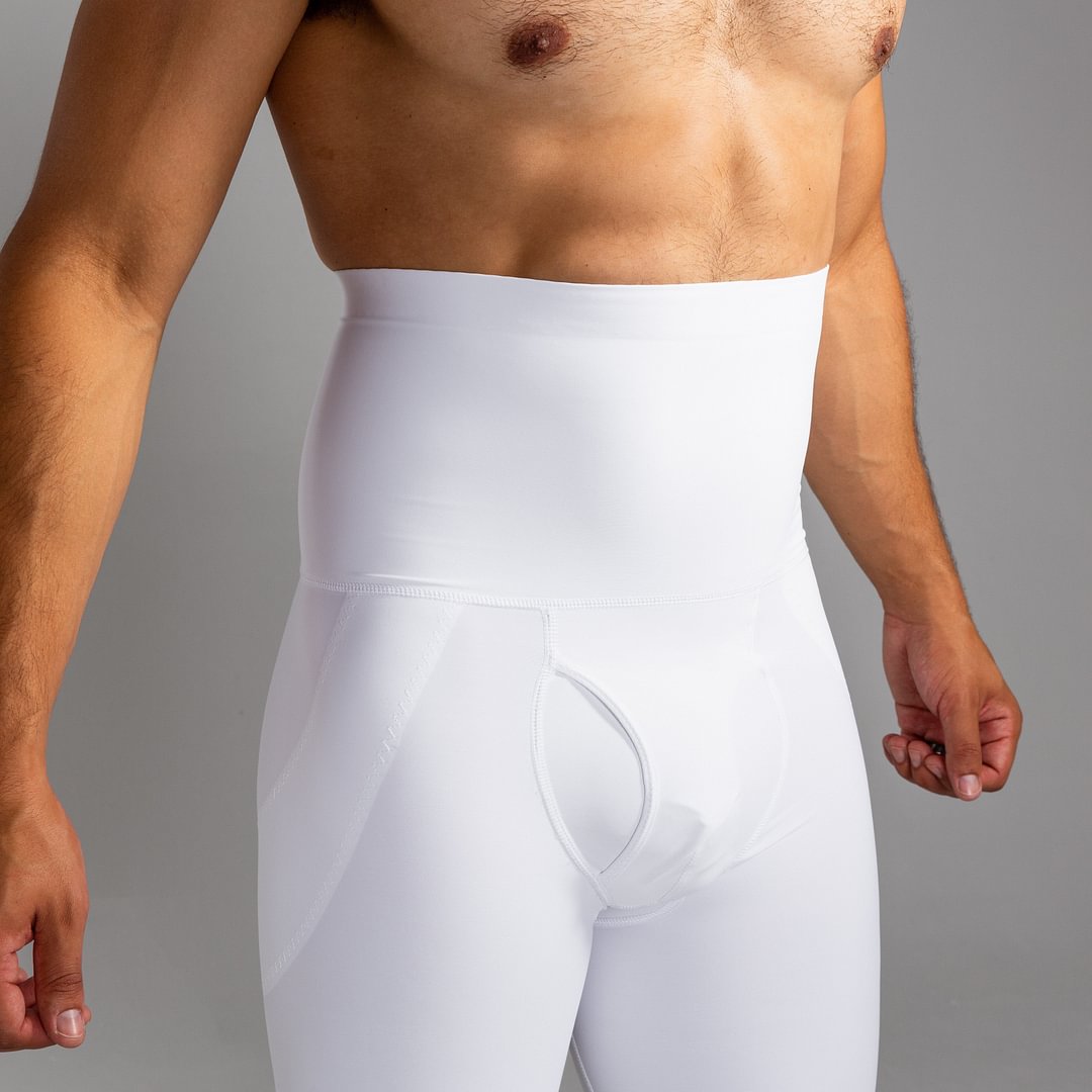 Men's Abdominal Pants, High Waist Hip Raising Pants, Sports Fitness Thin Section Breathable Large Size Body Shaper Pants