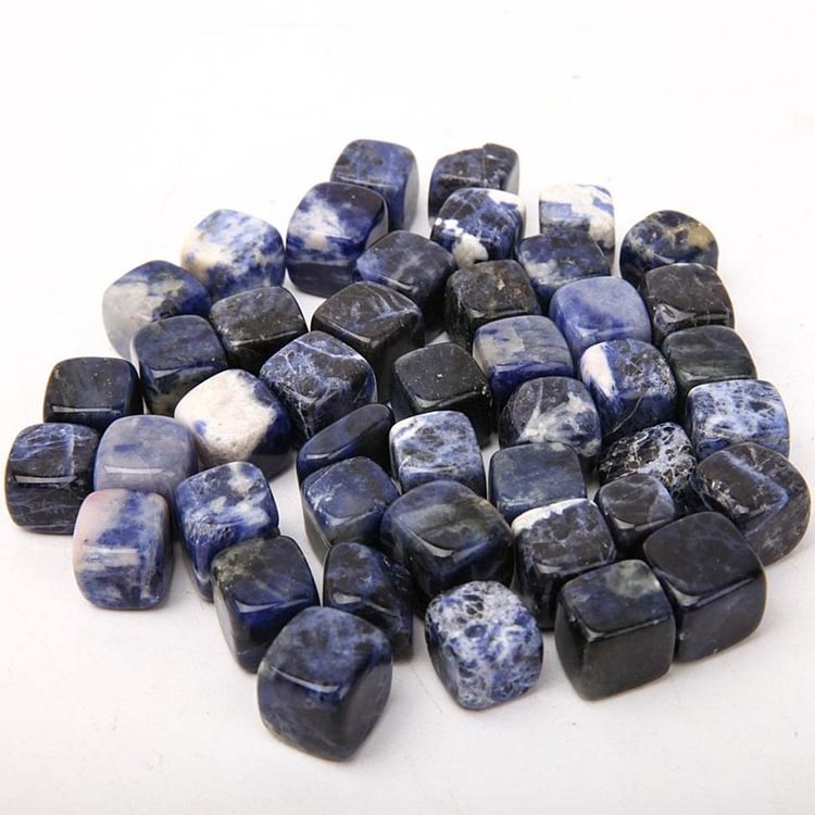 0.1kg Sodalite Cubes Bag bulk tumbled stone Crystal wholesale suppliers
