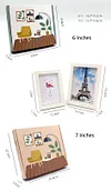 DIY Building Block Photo Frame Kit,Creative Handmade Assembled Photo Frame Handmade Craft Gift Home Tabletop Display Decor