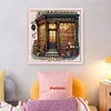 (US Only)Full Embroidery Eco-cotton Thread 11CT Counted Bookshop Cross Stitch Kit 50x50cm