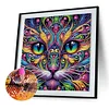 Cat-Peinture sp&eacute;ciale partielle au diamant-30*30cm