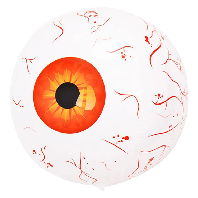 Scary Decorations Balloons Inflatable Balloons Halloween Props (4D Red Eyeball)