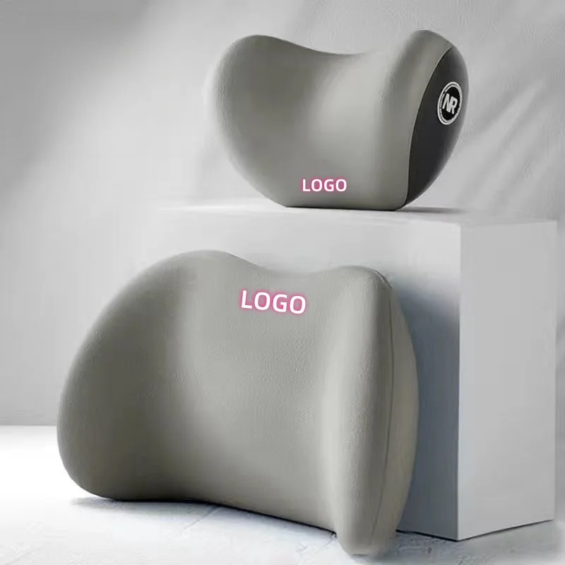 Car four-season universal memory foam headrest and lumbar support（2PCS）