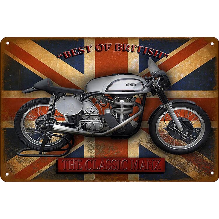 Motos Norton - Enseigne Vintage Métallique/enseignes en bois - 20*30cm/30*40cm