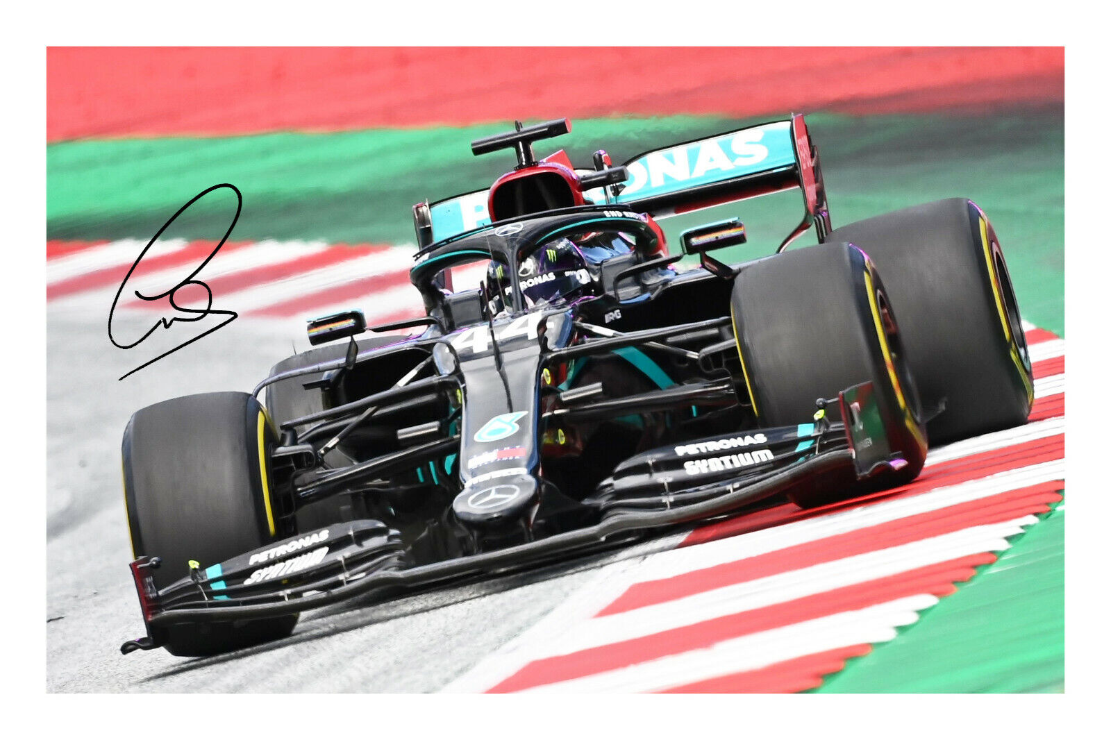 Lewis Hamilton Signed A4 Photo Poster painting Print Autograph Formula 1 7 Times World Champion