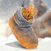 USB Heater Foot Shoes Winter Warm Snow Boots Electric Heated Shoes for Women Men