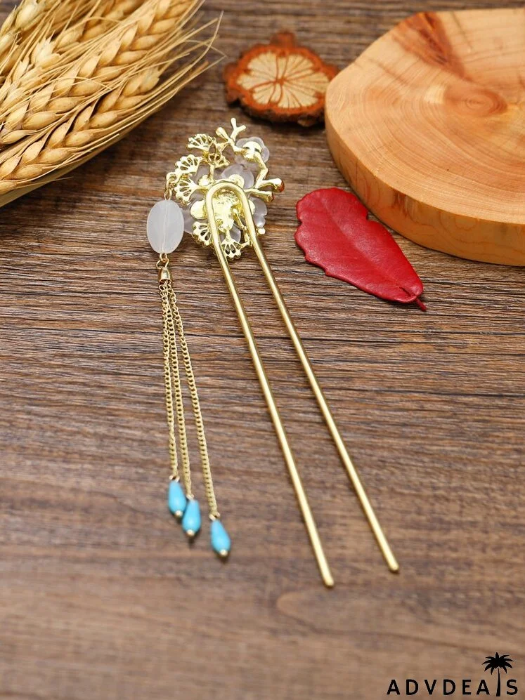 Flower Decor Hair Pin