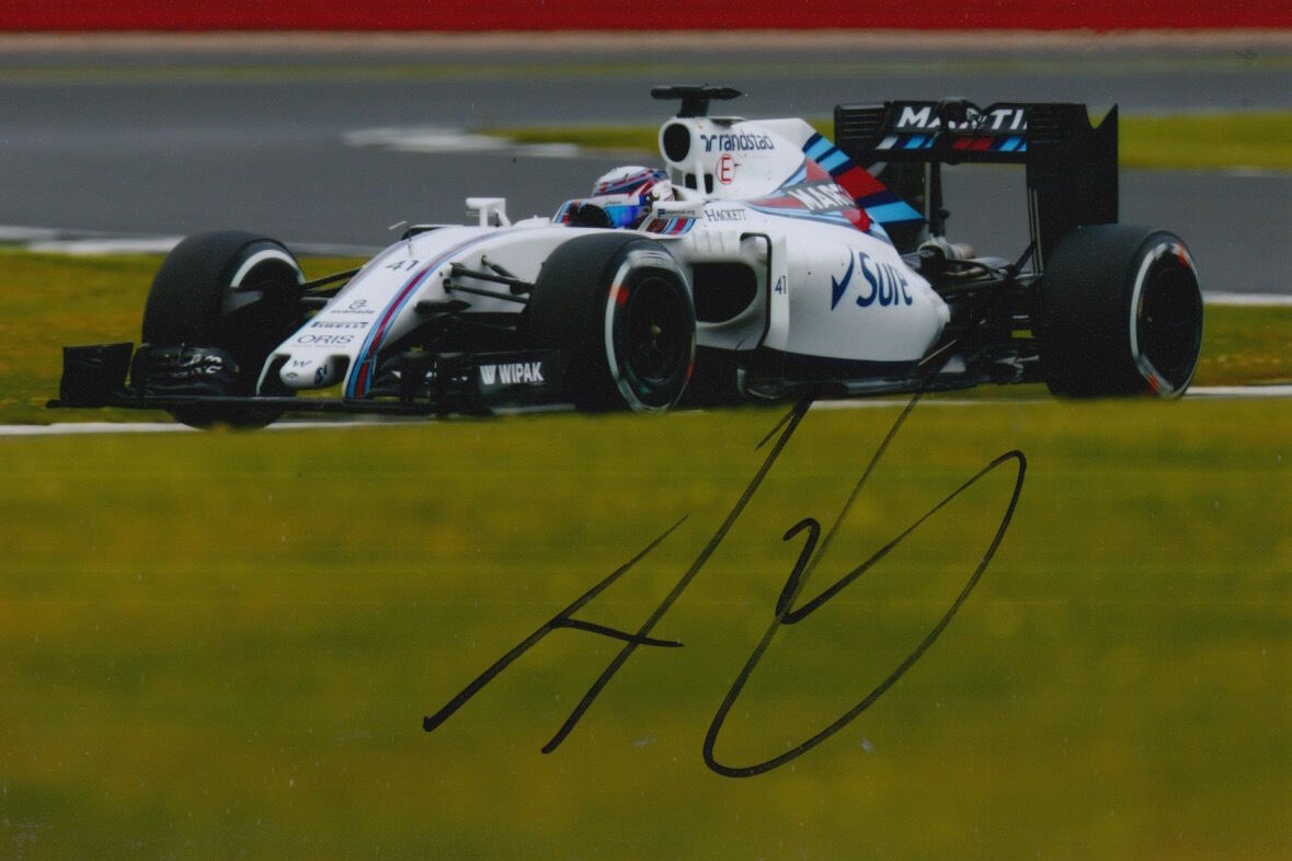 ALEX LYNN HAND SIGNED WILLIAMS F1 6X4 Photo Poster painting 1.