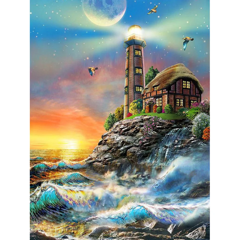 Diamondpaintinggifts Full Drill Diamond Painting - Lighthouse
