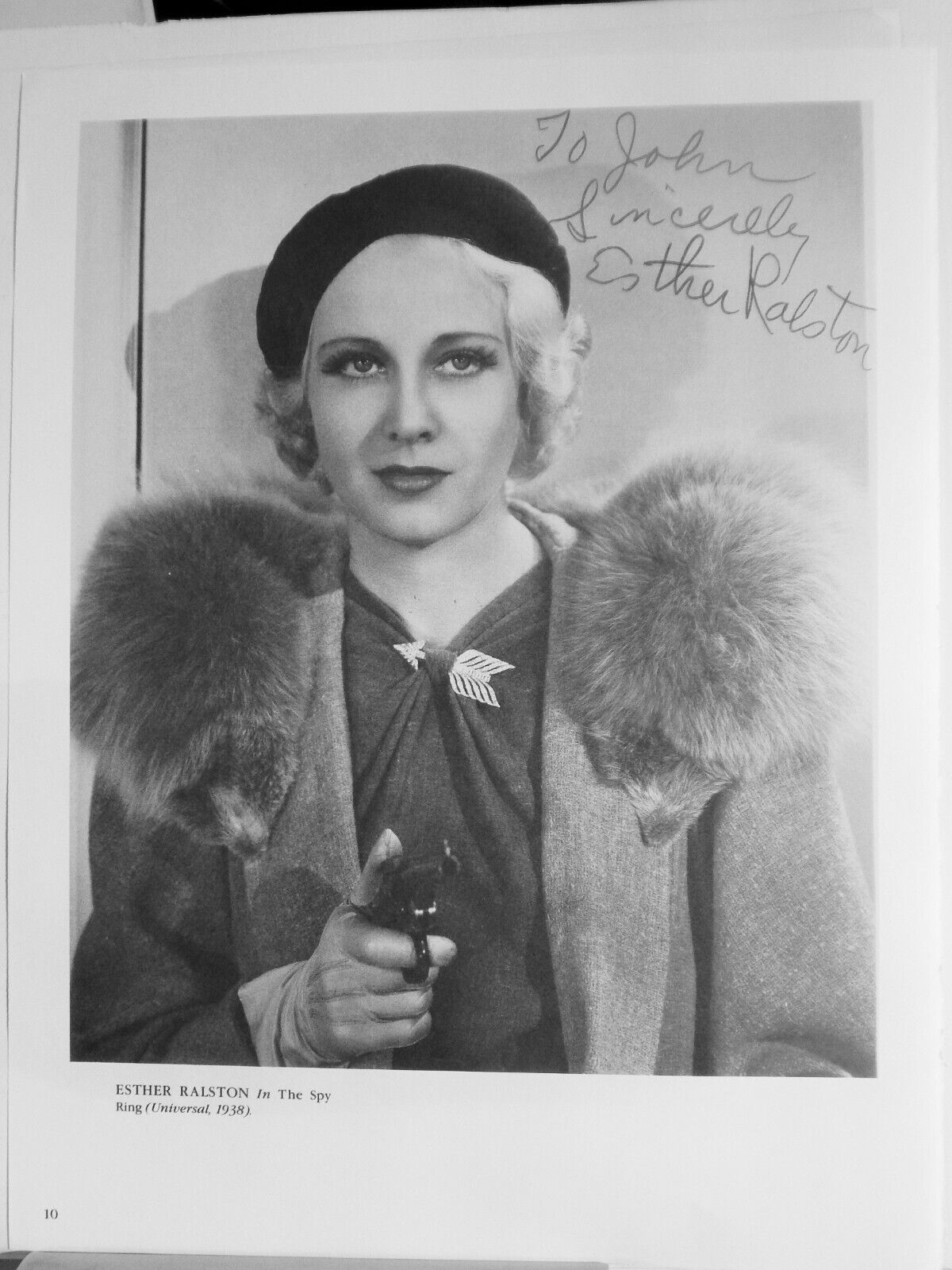 ESTHER RALSTON (1938) SPY RING